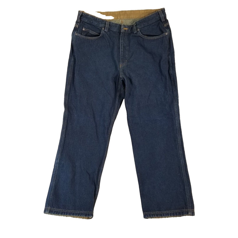 Duluth Trading Co jeans men's 36x30 heavy duty workwear blue denim pants FLAWED